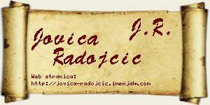 Jovica Radojčić vizit kartica